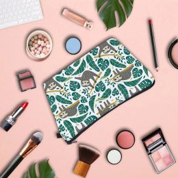 Cases Polyester Colorful Sloth Pattern Portable Women Travel Storage Bag Toiletry Organize Cosmetic Bag Waterproof Make Up Bag 002