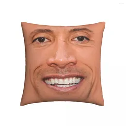 Pillow The Face Dwayne Pillowcase Printed Fabric Cover Decorations Johnson Throw Case Bed Wholesale 40X40cm