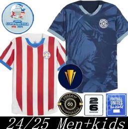 2024 Paraguay Soccer Jersey 2024 Copa America Camisa Home Away Football Shirt Kit Size