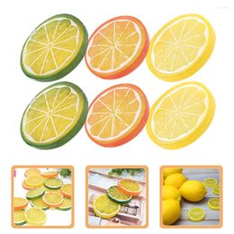 Party Decoration Simulation Slices Pography Props Basket Display Filler Fruit Artificial Fake Fruits Model Decors Plastic