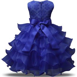 New children's wedding dress performance dress bow girls dress