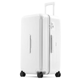 Luggage 2023 MOJY Factory Direct Sales White Aluminium Designer Carry Women Travel Luggage On Wheels Promotion Private Customization