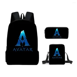 Backpack Avatar Schoolbag Travel Shoulder Bag Pencil Case Gift For Kids Students