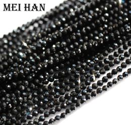 Strands Meihan natural (10 strands/set) 2mm spinel faceted round seed beads for jewelry making desin DIY bracelet necklace