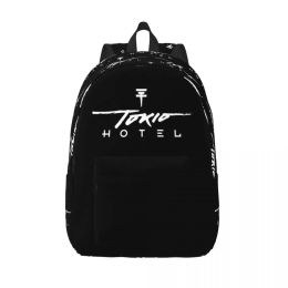 Backpacks Tokio Hotel BillKaulitz Teenage Backpack with Pocket High School Work Rock Daypack for Men Women Laptop Canvas Bags