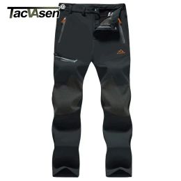 Accessories TACVASEN Winter Thicken Fleece Hiking Pants Men Warm Thermal Pants Windproof Outdoor Fishing Camping Mountain Ski Pants Trousers