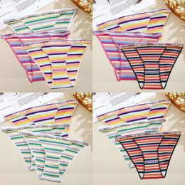 Panties Women's FINETOO 3pcs/set Cotton Briefs Women Sexy Pantys Candy Colour Underwears Female Low Rise Intimates Colourful S-XL ful