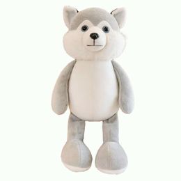 Custom Simulation Cute Kawaii Pet Wolf Stand Stuffed Animals Plush Toy