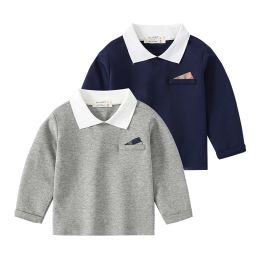 T-shirts Elegant Boys Tshirts Cotton Long Sleeve Toddler Tee Baby Children Shirts Kids Clothes