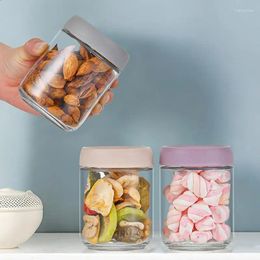 Storage Bottles 4pcs 500ml Glass Jars With Airtight Lids Leak-Proof Jar Set Good Sealing Safe Food-Grade Food & Canisters