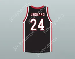 CUSTOM Name Number Mens Youth/Kids KAWHI LEONARD 24 MARTIN LUTHER KING HIGH SCHOOL WOLVES BLACK BASKETBALL JERSEY 6 TOP Stitched S-6XL