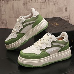 Neue Herbst-Herren-Sneaker Herren-Plattformschuhe 2024 Trend Schnüre-up vulkanisierte Schuhe weiße lässige Turnschuhe Zapatillas
