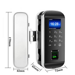 Control Sliding door Access Control Class Door Lock Fingerprint Password Integrated Electric Lock With Touch Keypad Smart Card XM100S