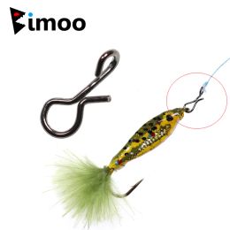 Accessories Bimoo 500pcs/bag Fly Fishing Snap Quick Change Hook High Carbon Lure Steel Tackle Accessory Wholesale