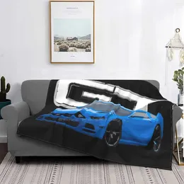 Blankets Gt Grabber Blue S197 Air Conditioning Soft Blanket F150 Cars Muscle Car Classic Race Sports Engine