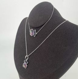 Strands Espana Spanish Bear Pendant Necklace and bracelet Jewellery set for women san valentin day gift set silver 925 original 2024 new