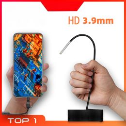 Cameras 3.9mm Endoscope for android IP67 Mini Camera Endoscope for cars smartphone Piping usb c Endoscopic 3 in 1 Underwater