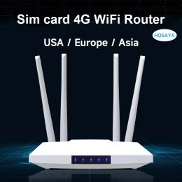 Routers 4G router SIM card WiFi 4G CPE Hotspot antenna 32 users RJ45 WAN LAN LTE 4G modem