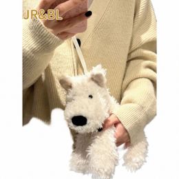 dog Crossbody Bag Plush Doll Carto White JK Lolita Japanese Shoulder Bag Purses and Handbags Designer Bag Cool Fi Purse 88P6#