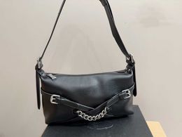 Tote bag high definition Fashion Trend for Women Small and Punk Personalized Motorcycle Underarm Handheld Chain Tide
