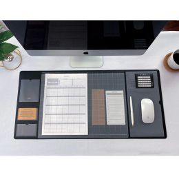 Rests Retro Multifunctional Business Office Home Waterproof Large Computer Desk Pad Pu Mouse Pad