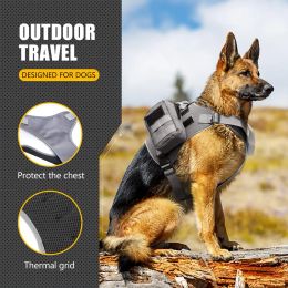 Bags YOUZI 1PC Dog Saddle Bag Adjustable Backpack Harness Saddlebag With Safety Side Pockets For Hiking Camping Travel