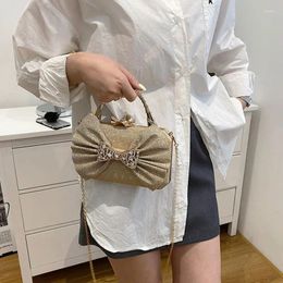 Evening Bags Handbags For Women Luxury Designer Clutch Purse Diamond Bowknot Wedding Bag Fashion Brand Sequined Female Shoulder