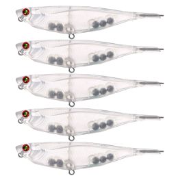 Accessories Fishing Blank Lures 20pcs/Lot 10cm 8.7g Unpainted Lures Clear Plastic Pencil Bait DIY Fishbaits Embryo for Fishing Bass