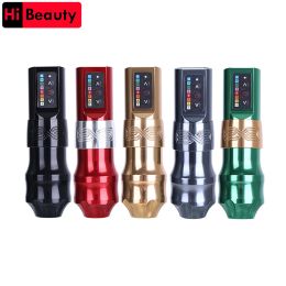 Machine 1 Set RCA Wireless Tattoo Pen Machine Rotary Rocket Motor Device Rechargeable With 2 Battery Aluminum Alloy Tatu Gun Tool Set