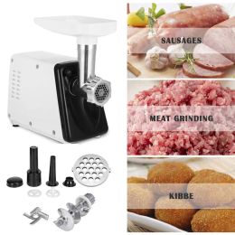 Grinders Electric Meat Grinder, Sausage Stuffer Maker, Stainless Steel Food Grinder with Sausage Tube Kubbe Maker for Home Kitchen Use