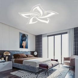 Chandeliers White Black Modern LED Pendant Lighting Living Room Study Interior Foyer LightingFixtures