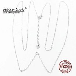 Jewellery HelloLook 925 Sterling Silver Belly Chain for Matching Navel Piercing Waist Chain Belly Piercing Accessories
