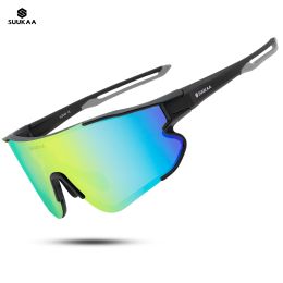 Sunglasses Super Deal SUUKAA Cycling Polarized Sunglasses Bike Outdoor Sports Sun Glasses MTB Goggles Eyewear 3 Lens/5 Lens Bicycle