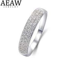 Rings 0.294ctw EF Colour VSVVS Round Cut CVD HPHT Lab Grown Diamond Wedding Band for Women Solid Real 14k Gold Fine Jewellery Daily Ring