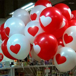 Party Decoration 50PCS Lovely Round Heart Balloons Valentines Red Ballons Latex Ballon Christmas Wedding Propose Marriage Foil