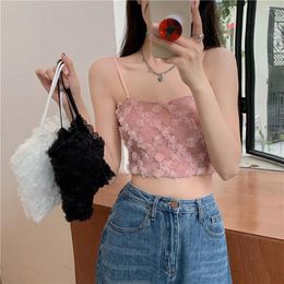 Women's Tanks Lace Camisole Fashion Sleeveless Elegant Slim Corset Sexy Sweet Tank Top Women