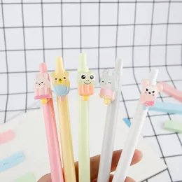 5pcs/lot Ice Cream Pen Black Ink Kawaii Stationery Kids School Supplies 0.5mm