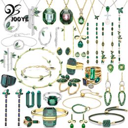 Strands Original 2024 New Dellium Necklace Jewellery Set Beautiful Earth Green Earrings Bracelet Ring Jewellery For Women Gift With Logo