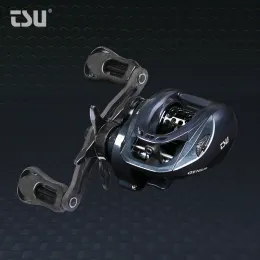 Accessories TSURINOYA ELF GENIUS 50 Bait Finesse Baitcasting Reel 135g Ultra Light Magnetic Brake Fishing Reel For Ajing Light Game Wheel