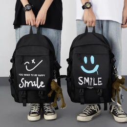 Backpack Schoolbag Male College Students Large Capacity Tide Brand Harajuku Cool Backpacks Female Summer Shoulder Bags