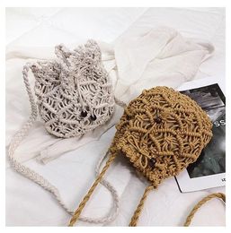 Drawstring Vintage Tassel Crossbody Bucket Bag Luxury Woman Female Shoulder Handbags Messenger Bags Sac Main