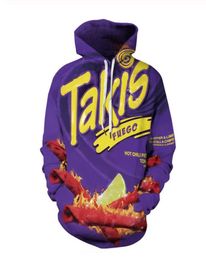 Fashion Men Hoodies Harajuku Takis 3D HD Print Casual Fox Hoodies Sweatshirts Couple Tracksuits Women Hoodies LM0338575533