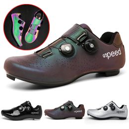 Footwear Cycling Shoes Men New SPD SelfLocking Road Scooter Cycling Shoes Outdoor Lightweight Breathable Large Size Cycling Sports Shoes
