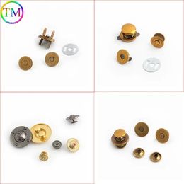 10-50 Pieces Metal Magnetic Fasteners Clasps Magnetic Automatic Adsorption Buckle Bags Buttons Diy Leather Repair Accessories 240419