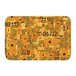 Carpets Custom Gustav Klimt Painting Art Doormat Mat Anti-Slip Pattern Kitchen Bath Balcony Rug Carpet 40 60cm