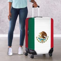 Accessories Mexico National Flag Luggage Covers For 1832 Inch AntiScratch Travel Accessory Trolley Protective Dustproof Suitcase Cover