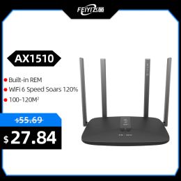 Routers FEIYI AX1510 Wifi Router WiFi Signal Amplifier Repeater Extend Gigabit Wifi 6 DualBand 5GHz/2.4GHz VPN Wifi Router For Home