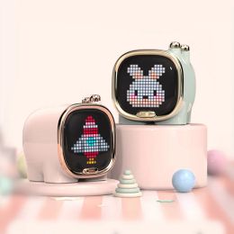 Speakers Divoom cute Bluetooth speaker girl heart creative pixel small TV boot screen small audio gift