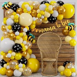 Little Bee Balloons Chain Set Gender Reveal Happy Birthday Party Latex Balloon Arch Garland Boy Girl Baby Shower Ballons 240418