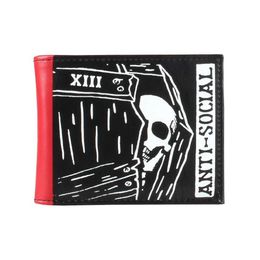 Money Clips Högkvalitativ dubbelfold Mens Wallet Black Womens kreditkortshållare A0044 Y240422